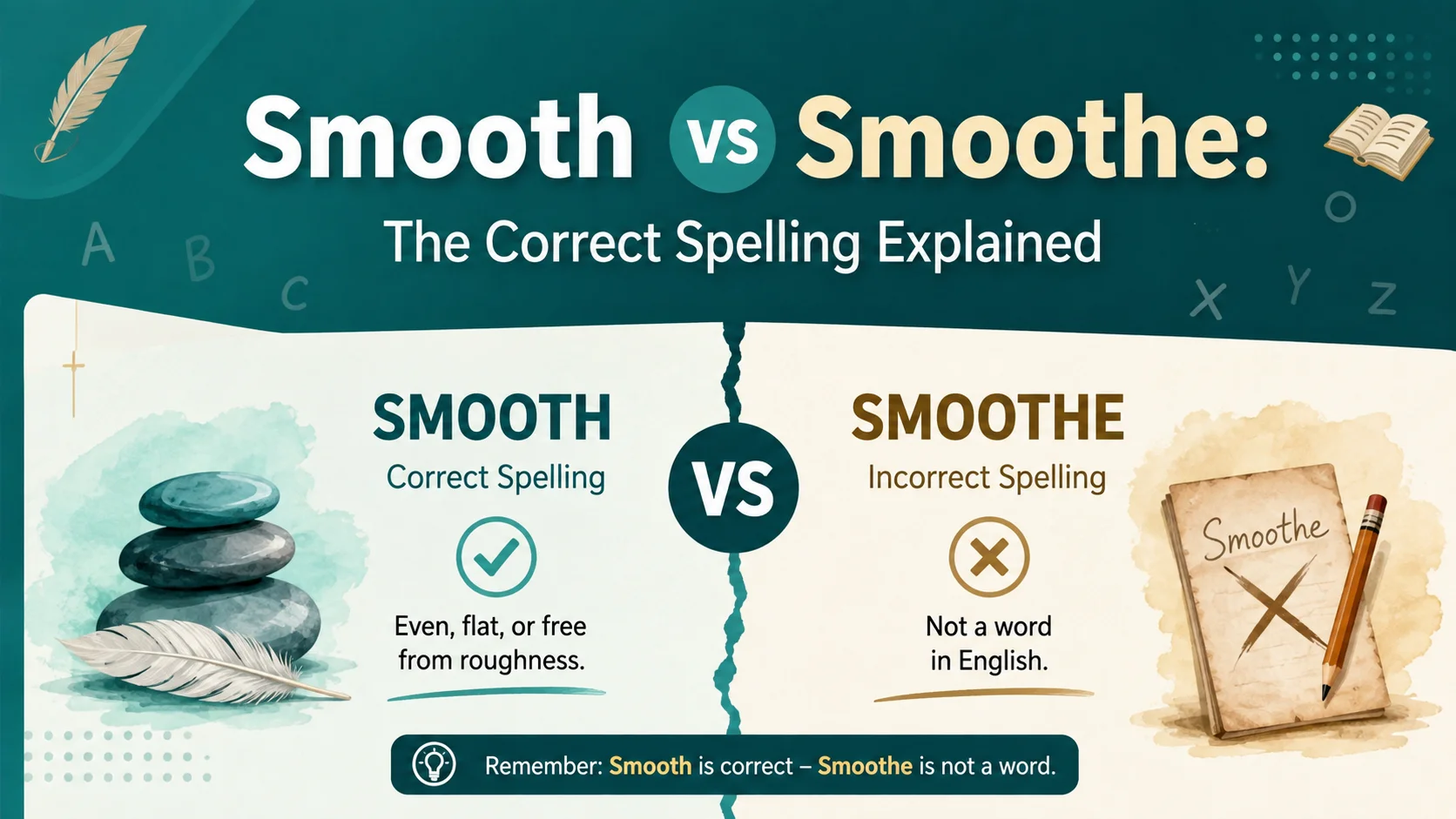 Smooth vs Smoothe: The Correct Spelling Explained