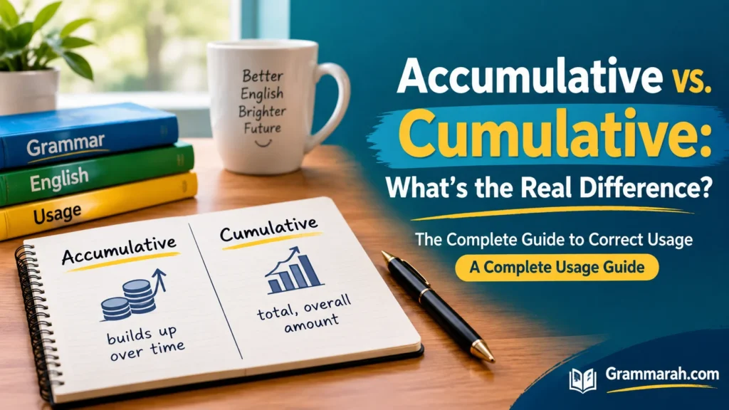 Accumulative vs. Cumulative: What’s the Real Difference?