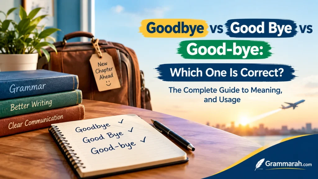 Goodbye vs Good Bye vs Good-bye: Which One Is Correct?