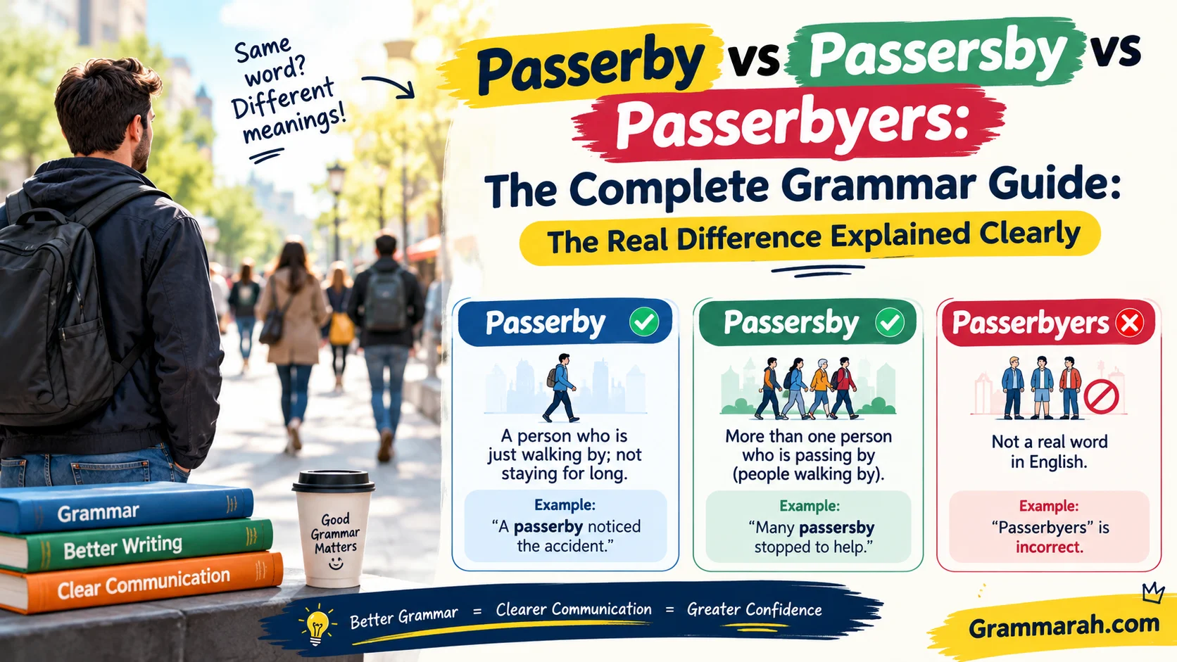 Passerby vs Passersby vs Passerbyers: The Complete Grammar Guide