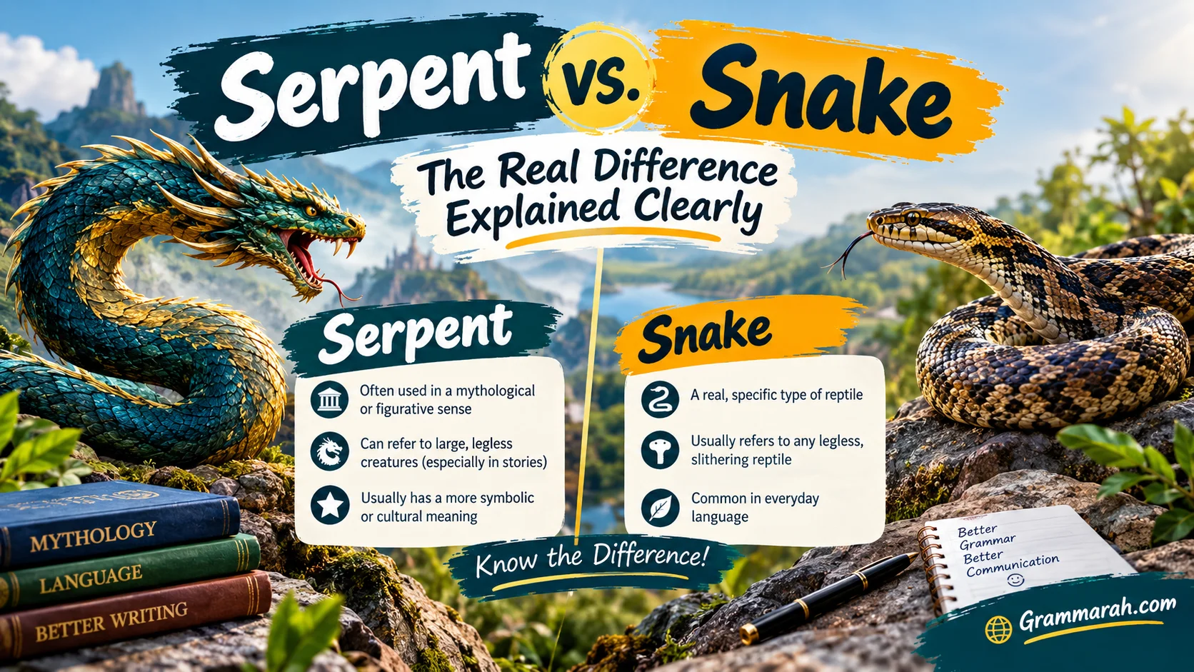 Serpent vs Snake: The Real Difference Explained Clearly