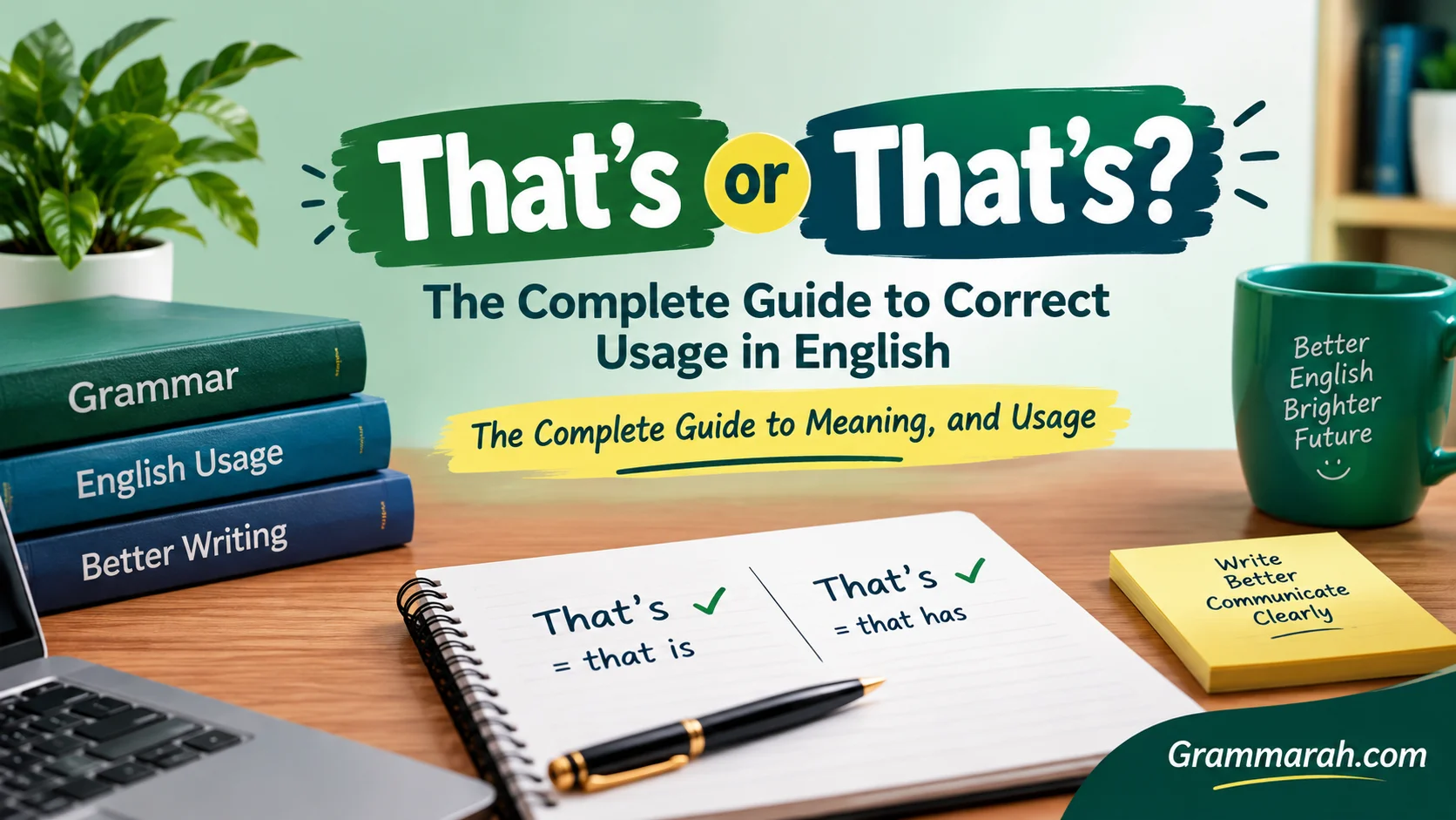 That’s or That's? The Complete Guide to Correct Usage in English